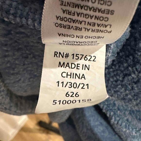 Eddie Bauer Womens Blue Heathered Full Zip Hooded Fleece Long Sleeve Jacket S - Picture 8 of 9